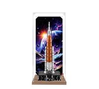 Acrylic Display Case for Lego 42221 Artemis Space Launch System Rocket Building Set, Clear Display Box, Dust-proof Display Case Compatible with Lego 42221(Model Not Included) (Background 3MM-Closed B)