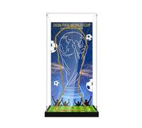 Acrylic Display Case for Lego 43020 43019 The World Cup Trophy and Soccer Ball Building Set, Dustproof Transparent Box - Only Display Case, Display Box Compatible with Lego 43019 43020 (43020)