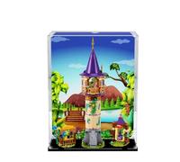 Acrylic Display Case for Lego 43187 Rapunzel's Tower Model, Dustproof Display Box, Storage Box,Transparent Box, Display Box Compatible with Lego 43187(Only Case, No Model)