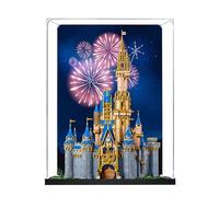 Acrylic Display Case for Lego 43222 Cinderella Castle, 3mm Dustproof Display Box, Display Case Compatible with Lego 43222(Model Not Included) (Background Build)