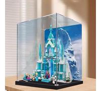 Acrylic Display Case for Lego 43244 Ice Castle Building Set- Dustproof Display Box & Showcase, Compatible with Lego 43244-Only Display case(Back Spray 2)