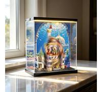 Acrylic Display Case for Lego 43263 Beauty and the Beast Castle Dustproof Storage Box Clear Display Box ,UV protection ,Gift for adult collector(Case Only) (Version with lights B)
