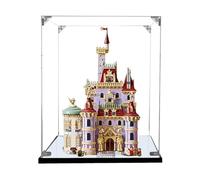 Acrylic Display Case for Lego 43263 Beauty and The Beast Castle Model, Dustproof Transparent Display Case, Model Collection Display Case (Model not Included) (Mirror Base 3mm)