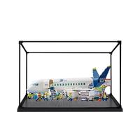 Acrylic Display Case for Lego 60367 Passenger Aircraft Model, 3mm Dustproof Display Box, Display Case Compatible with Lego 60367 (Model Not Included) (Alloy Frame 3MM A)