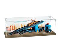 Acrylic Display Case for Lego 60408 transport vehicle Model, 3mm Dustproof Display Box, Display Case Compatible with Lego 60408 (Model Not Included) (Background A)