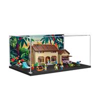 Acrylic Display Case for Lego 71006, The Simpsons House Building Set, Clear Display Case, Dustproof Display Case Compatible with Lego 71006 (Display Case Only) (Building Background B)