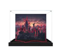 Acrylic Display Case for Lego 71043 Castle Building Set, Dustproof Transparent Box - Only Display Case, Display Box Compatible with Lego 71043 (Back Spray B)