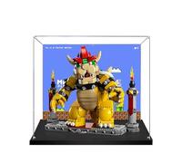 Acrylic Display Case for Lego 71411 Powerful Bowser Model, 3mm Dustproof Display Box, Display Case Compatible with Lego 71411 (Background Build)