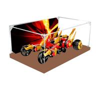 Acrylic Display Case for Lego 71773 Assault Tank Building Model, 3mm Dustproof Display Box, Display Case Compatible with Lego 75458 (Model Not Included) (Background A)