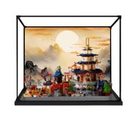 Acrylic Display case for Lego 71814 Temple City - dustproof with uv Protection,Custom Fit for Lego 71814 Model - Collector's Edition (Model not Included) (Style 4)