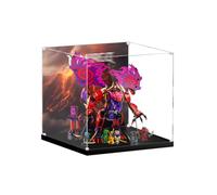 Acrylic Display Case for Lego 71832 Chaos Dragon Building Set, Dustproof Transparent Box - Only Display Case, Display Box Compatible with Lego 71832 (Back Spray C)