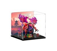 Acrylic Display Case for Lego 71832 Chaos Dragon Building Set, Dustproof Transparent Box - Only Display Case, Display Box Compatible with Lego 71832 (Back Spray A)
