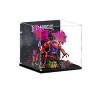 Acrylic Display Case for Lego 71832 Chaos Dragon Building Set, Dustproof Transparent Box - Only Display Case, Display Box Compatible with Lego 71832 (Back Spray B)