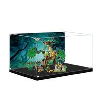Acrylic Display Case for Lego 71859 The Dragon of Life Building Set, Dustproof Transparent Box - Only Display Case, Display Box Compatible with Lego 71859 (Back Spray A)