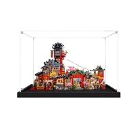 Acrylic Display Case for Lego 71861 First Generation Ninja Village Building Set, Dustproof Transparent Box - Only Display Case, Display Box Compatible with Lego 71861 (2MM)