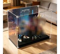 Acrylic Display Case for Lego 71870 Model, 3mm Dustproof Display Box, Display Case Compatible with Lego 71870 (Model Not Included) (Background A)