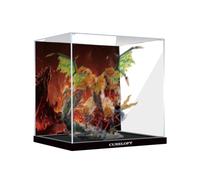 Acrylic Display Case for Lego 71872 Battle Dragon Vehicle Set (Back Spray A)