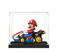 Acrylic Display Case for Lego 72037 Kart Building Set, Clear Display Case, Dust-Proof Display Case Compatible with Lego 72037 (Only Display Case) (Transparent 2MM Black)