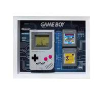 Acrylic Display Case for Lego 72046 Game Boy Handheld Console, Photo Frame Storage Background Board, Display Box Compatible with 72046 (Model not Included) (White B)