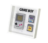 Acrylic Display Case for Lego 72046 Game Boy Handheld Console, Photo Frame Storage Background Board, Display Box Compatible with 72046 (Model not Included) (White Style)
