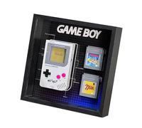 Acrylic Display Case for Lego 72046 Game Boy Handheld Console, Photo Frame Storage Background Board, Display Box Compatible with 72046 (Model not Included) (Black Style)
