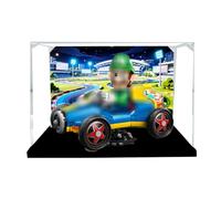 Acrylic Display Case for Lego 72050 go kart Model, 3mm Dustproof Display Box, Display Case Compatible with Lego 72050 (Model Not Included) (Background B)