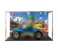Acrylic Display Case for Lego 72050 kart Model, 3mm Dustproof Display Box, Display Case Compatible with Lego 72050 (Model Not Included)