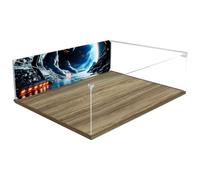 Acrylic Display Case for Lego 75192 Ultimate Millennium Falcon Building Set, Dustproof Transparent Box - Only Display Case, Display Box Compatible with Lego 75192 (Back Spray A)