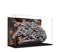 Acrylic Display Case for Lego 75192 Ultimate Millennium Falcon Model, 3mm Dustproof Display Box, Display Case Compatible with Lego 75192 (Model Not Included) (Background 3MM)