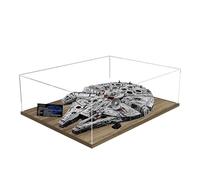 Acrylic Display Case for Lego 75192 Ultimate Millennium Falcon Model, 3mm Dustproof Display Box, Display Case Compatible with Lego 75192 (Model Not Included) (Transparent Build)