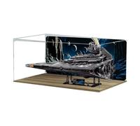 Acrylic Display Case for Lego 75252 Imperial Star Destroyer Building Set, Dustproof Transparent Box - Only Display Case, Display Box Compatible with Lego 75252 (Back Spray B)