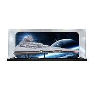 Acrylic Display Case for Lego 75252 Imperial Star Destroyer Building Set, Dustproof Transparent Box - Only Display Case, Display Box Compatible with Lego 75252 (Back Spray A)