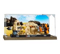 Acrylic Display Case for Lego 75380 Flying Shuttle Racing Building Model, 3mm Dustproof Display Box, Display Case Compatible with Lego 75380 (Model Not Included) (Background A)