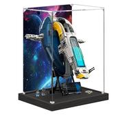 Acrylic Display Case for Lego 75409 Ja*ngo Fett Starship Model, Dustproof Display Box, Display Case Compatible with Lego 75409 gift,adult Collectibles(Model No) (background A)