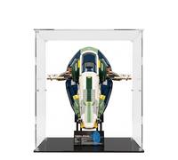 Acrylic Display Case for Lego 75409 Jango Fett's Firespray-Class Starship Building Set, Clear Display Box, Dust-Proof Display Case Compatible with Lego 75409(Model Not Included) (Transparent 2MM)
