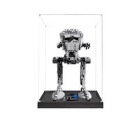 Acrylic Display case for Lego 75417 All Terrain Reconnaissance Transport Machine - dustproof with uv Protection,Custom Fit for Lego 75417 Mode (Model not Included) (Black Base + 3mm)