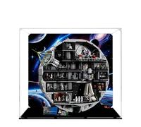 Acrylic Display Case for Lego 75419 Death Star Planet Model, 3mm Dustproof Display Box, Display Case Compatible with Lego 75419 (Model Not Included) (Background 3MM A)