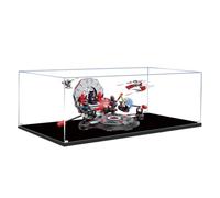 Acrylic Display Case for Lego 75427 Throne Room Showdown and A-Wing Fighter Set, Dustproof Box, Showcase - Only Display Case, Display Box Compatible with Lego 75427 (3MM + Black Base)
