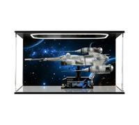 Acrylic Display Case for Lego 75442 fighter jet Model， Dustproof Display (Background)