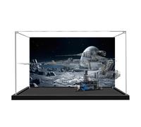 Acrylic Display Case for Lego 75442 starfighter Model, 3mm Dustproof Display Box, Display Case Compatible with Lego 75442 (Model Not Included) (background C)