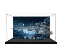 Acrylic Display Case for Lego 75442 starfighter Model, 3mm Dustproof Display Box, Display Case Compatible with Lego 75442 (Model Not Included) (background A)