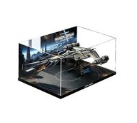Acrylic Display Case for Lego 75442 Starfighter Set, Dustproof Transparent Box - Only Display Case, Display Box Compatible with Lego 75442 (Back Spray A)