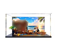 Acrylic Display Case for Lego 75636 Windmill Village Cottage Model, 3mm (background A)