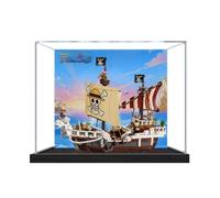 Acrylic Display Case for Lego 75639 Forward Meli Ship Building Set, Dustproof Transparent Box - Only Display Case, Display Box Compatible with Lego 75639 (Back Spray A)