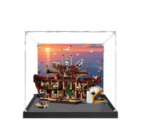 Acrylic Display Case for Lego 75640 Barati Sea Restaurant Model, 3mm Dustproof Display Box, Display Case Compatible with Lego 75640 (Model Not Included) (Background 3MM B)
