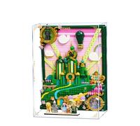 Acrylic Display Case for Lego 75685 Emerald City Building Set, Dustproof Transparent Box - Only Display Case, Display Box Compatible with Lego 75685 (Wall-mounted Modular)