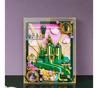 Acrylic Display Case for Lego 75685 Emerald City Wall Art Building Set, Dustproof Display Box, Transparent Box, Display Box Compatible with Lego 75685 (Only Case, No Model)