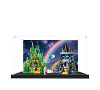 Acrylic Display Case for Lego 75689 Emerald City and Garmok Castle Model, 3mm Dustproof Display Box, Display Case Compatible with Lego 75689 (Model Not Included) (Background Black Base)