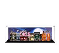 Acrylic Display Case for Lego 75978 Diagon Alley Building Set,Clear Display Case, Dust-Proof Display Case Compatible with Lego 75978 (Only Display Case) (Background)