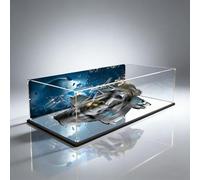 Acrylic Display Case for Lego 76042 Allied Aircraft Carrier, Dustproof Box, Storage Box, Clear Box, Display Box, Compatible with Lego 76042 (Case Only, No Model) (Background)